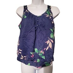 Old Navy Floral Sleeveless Top Sz‎ XS Blue